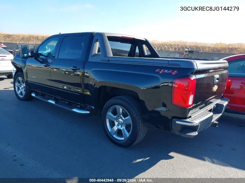 2018 Chevrolet Silverado K1500 Lt VIN: 3GCUKREC8JG144279 Lot: 40442948