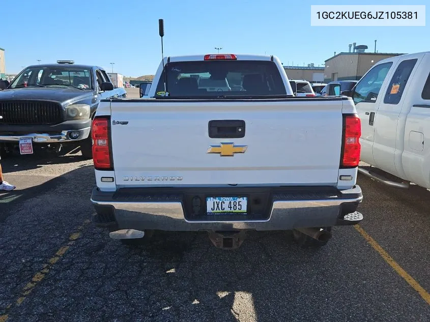 2018 Chevrolet Silverado K2500 Heavy Duty VIN: 1GC2KUEG6JZ105381 Lot: 40445490