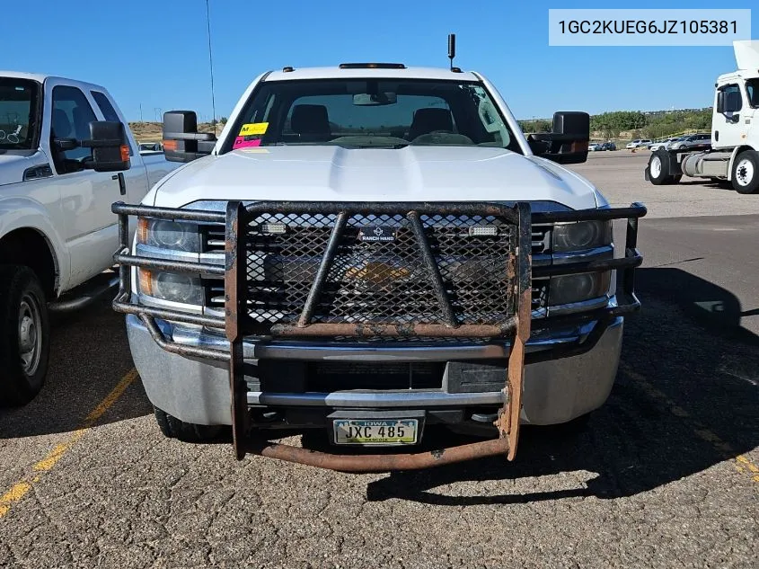 2018 Chevrolet Silverado K2500 Heavy Duty VIN: 1GC2KUEG6JZ105381 Lot: 40445490