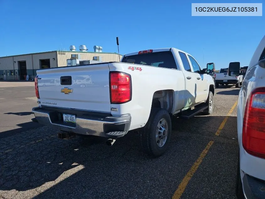 2018 Chevrolet Silverado K2500 Heavy Duty VIN: 1GC2KUEG6JZ105381 Lot: 40445490