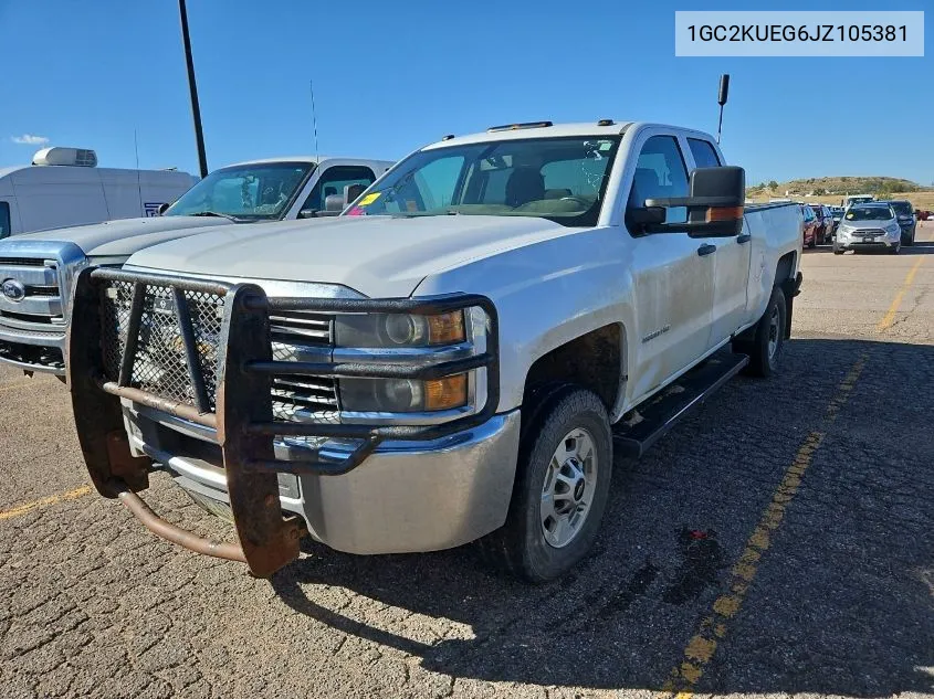 2018 Chevrolet Silverado K2500 Heavy Duty VIN: 1GC2KUEG6JZ105381 Lot: 40445490