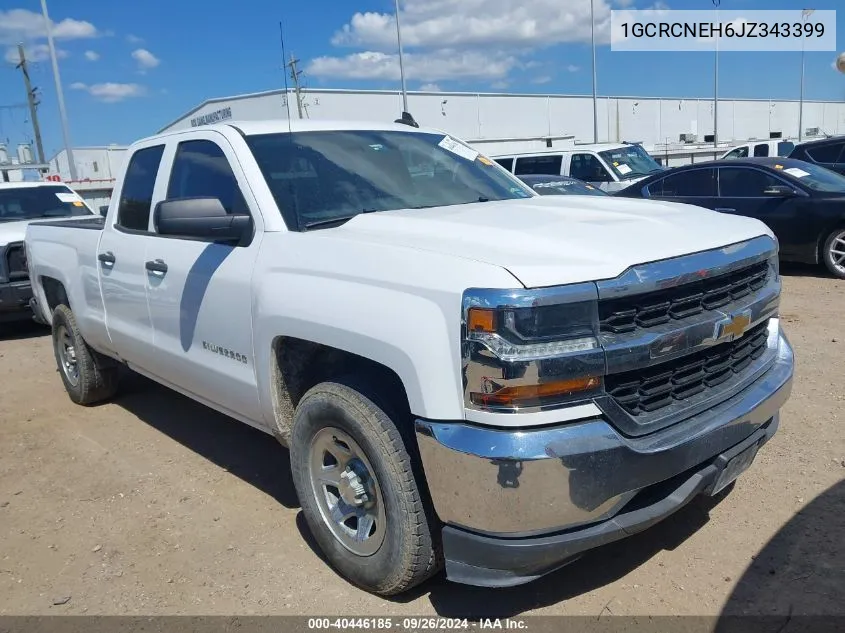 2018 Chevrolet Silverado 1500 Ls VIN: 1GCRCNEH6JZ343399 Lot: 40446185