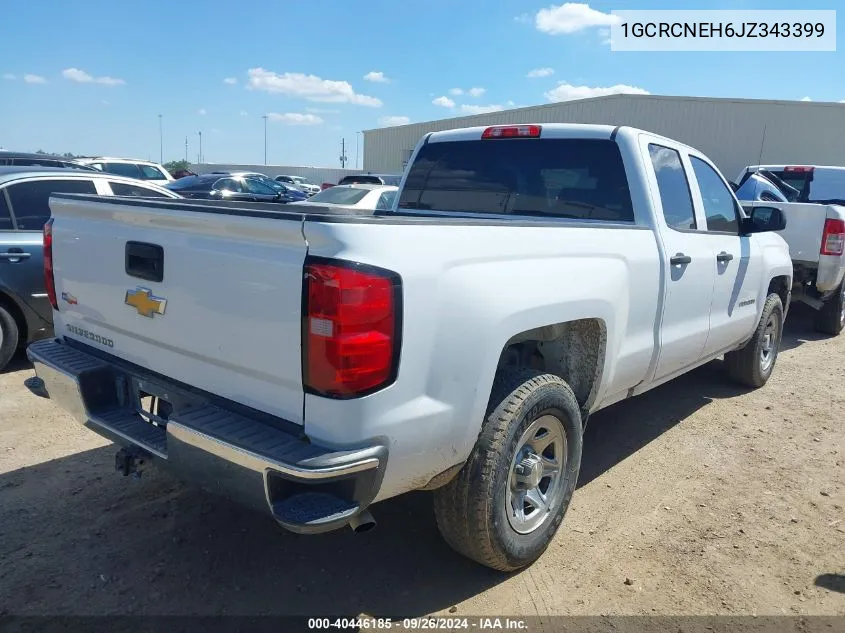 2018 Chevrolet Silverado 1500 Ls VIN: 1GCRCNEH6JZ343399 Lot: 40446185