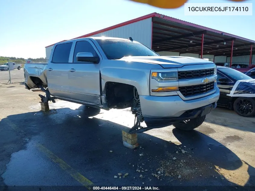 2018 Chevrolet Silverado 1500 1Lt VIN: 1GCUKREC6JF174110 Lot: 40446484