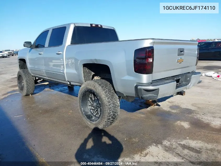 2018 Chevrolet Silverado 1500 1Lt VIN: 1GCUKREC6JF174110 Lot: 40446484