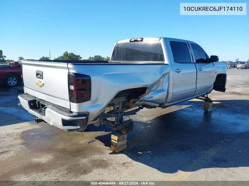 1GCUKREC6JF174110 2018 Chevrolet Silverado 1500 1Lt