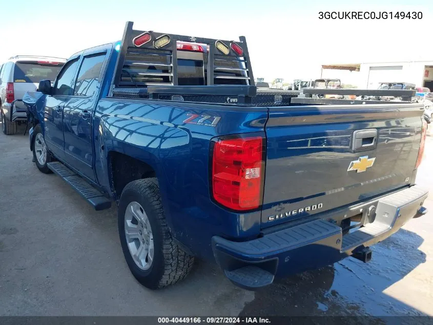 3GCUKREC0JG149430 2018 Chevrolet Silverado 1500 1Lt/2Lt