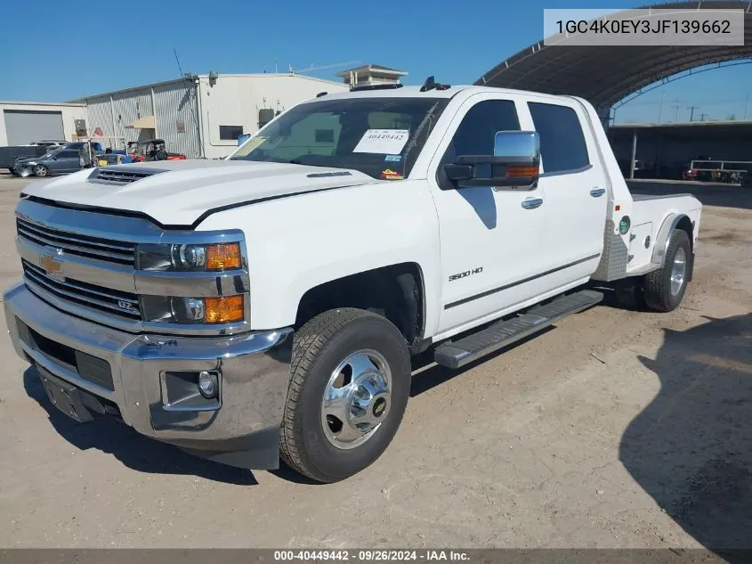 2018 Chevrolet Silverado 3500Hd Ltz VIN: 1GC4K0EY3JF139662 Lot: 40449442