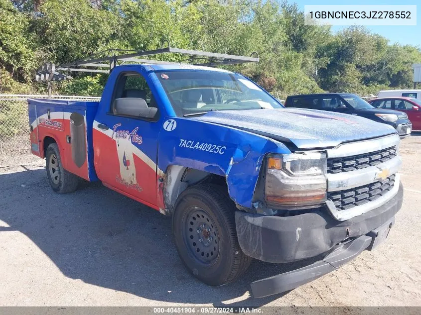 1GBNCNEC3JZ278552 2018 Chevrolet Silverado 1500 Wt