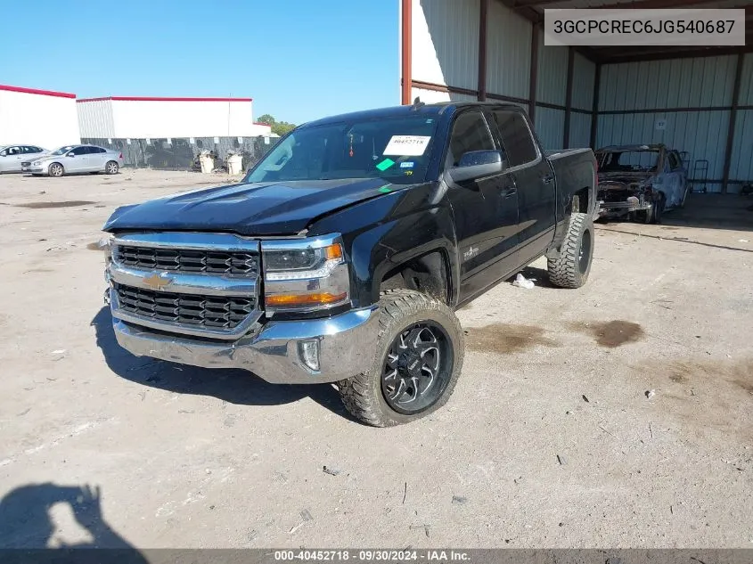 2018 Chevrolet Silverado C1500 Lt VIN: 3GCPCREC6JG540687 Lot: 40452718