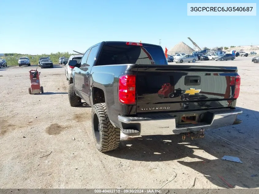 2018 Chevrolet Silverado C1500 Lt VIN: 3GCPCREC6JG540687 Lot: 40452718