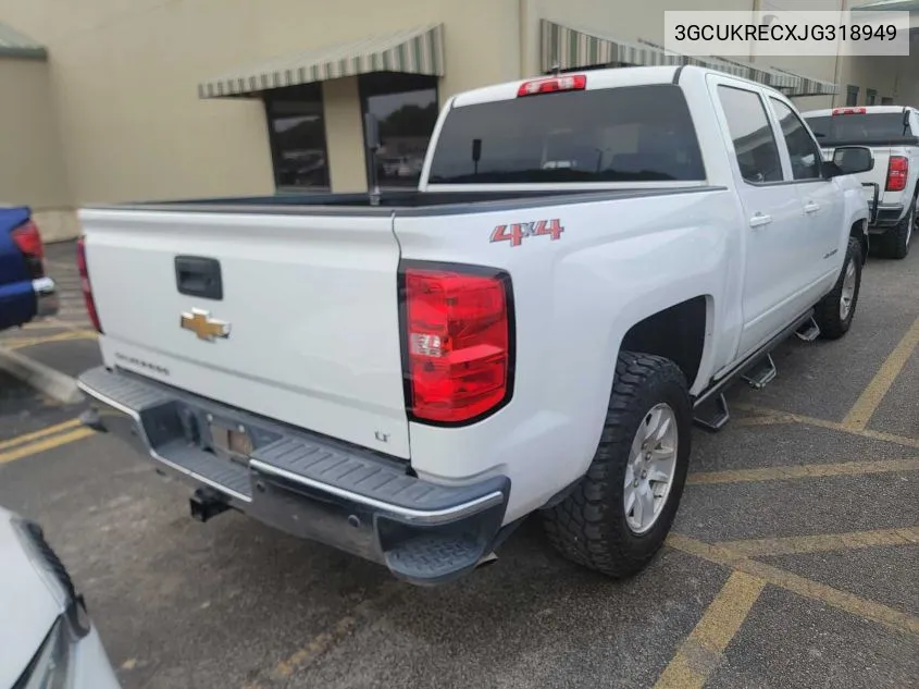 3GCUKRECXJG318949 2018 Chevrolet Silverado 1500 1Lt