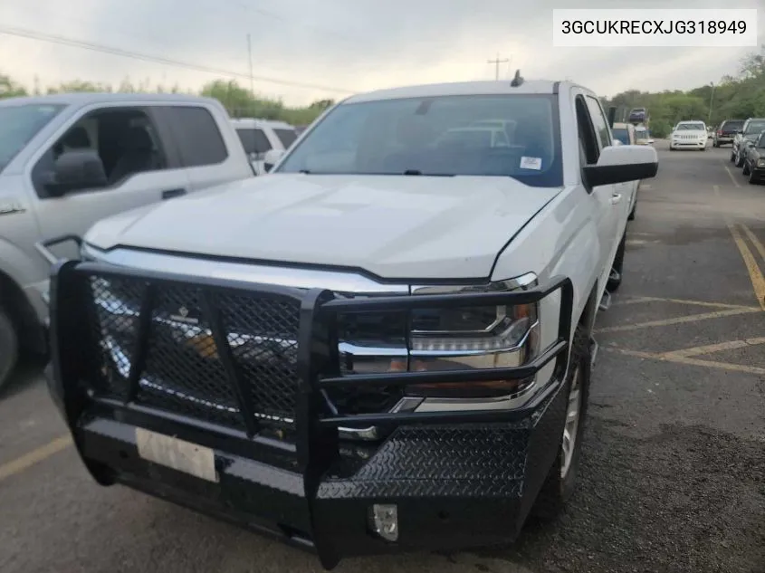 3GCUKRECXJG318949 2018 Chevrolet Silverado 1500 1Lt