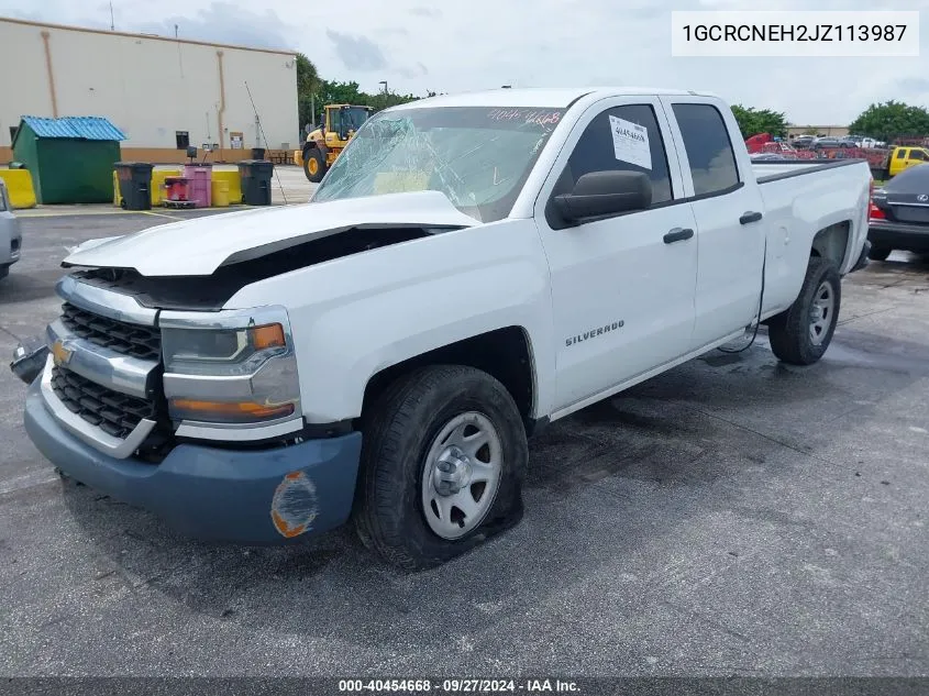 2018 Chevrolet Silverado 1500 Wt VIN: 1GCRCNEH2JZ113987 Lot: 40454668