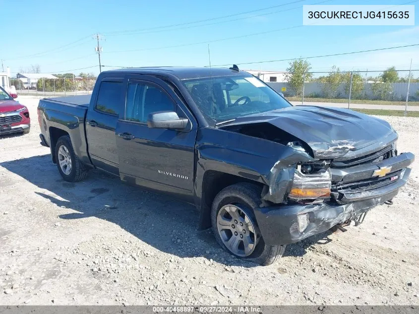 3GCUKREC1JG415635 2018 Chevrolet Silverado 1500 2Lt