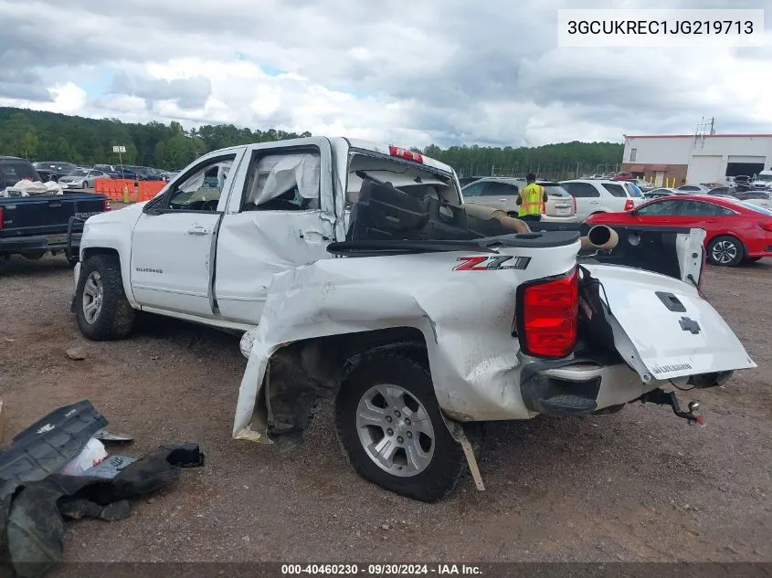 2018 Chevrolet Silverado K1500 Lt VIN: 3GCUKREC1JG219713 Lot: 40460230