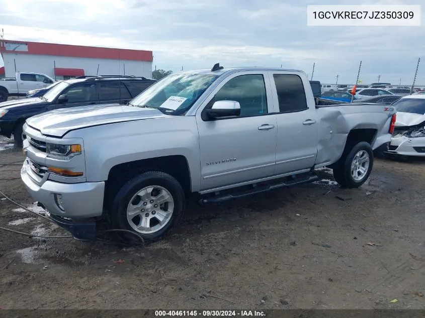 2018 Chevrolet Silverado 1500 2Lt VIN: 1GCVKREC7JZ350309 Lot: 40461145