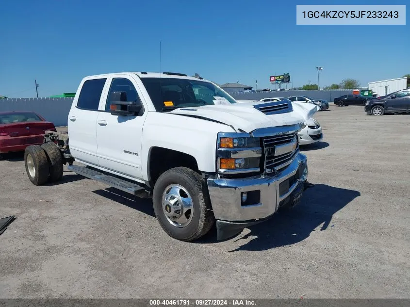 1GC4KZCY5JF233243 2018 Chevrolet Silverado 3500Hd Lt