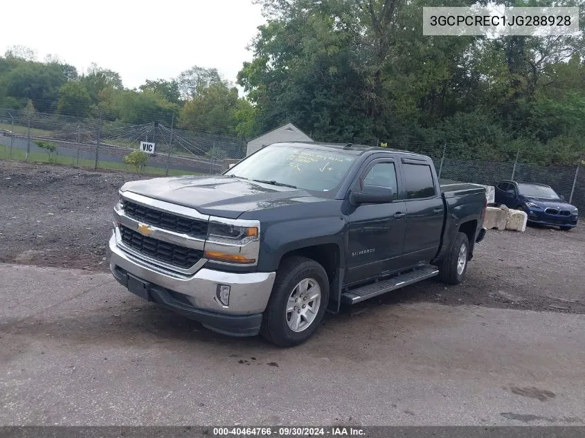 3GCPCREC1JG288928 2018 Chevrolet Silverado 1500 1Lt