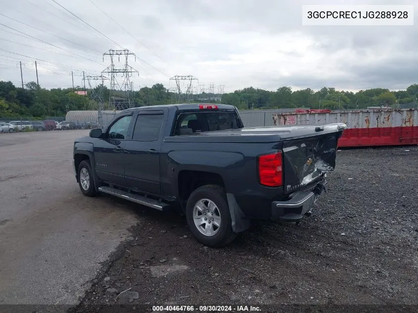 3GCPCREC1JG288928 2018 Chevrolet Silverado 1500 1Lt