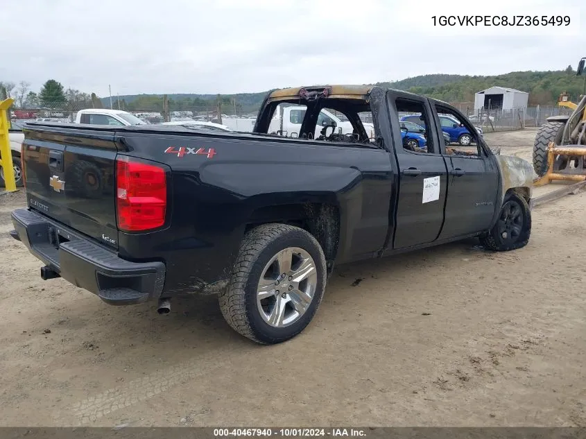 2018 Chevrolet Silverado 1500 Custom VIN: 1GCVKPEC8JZ365499 Lot: 40467940