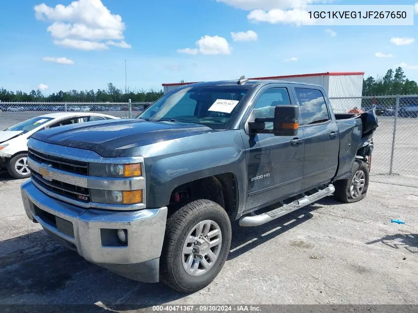 1GC1KVEG1JF267650 2018 Chevrolet Silverado 2500Hd Lt