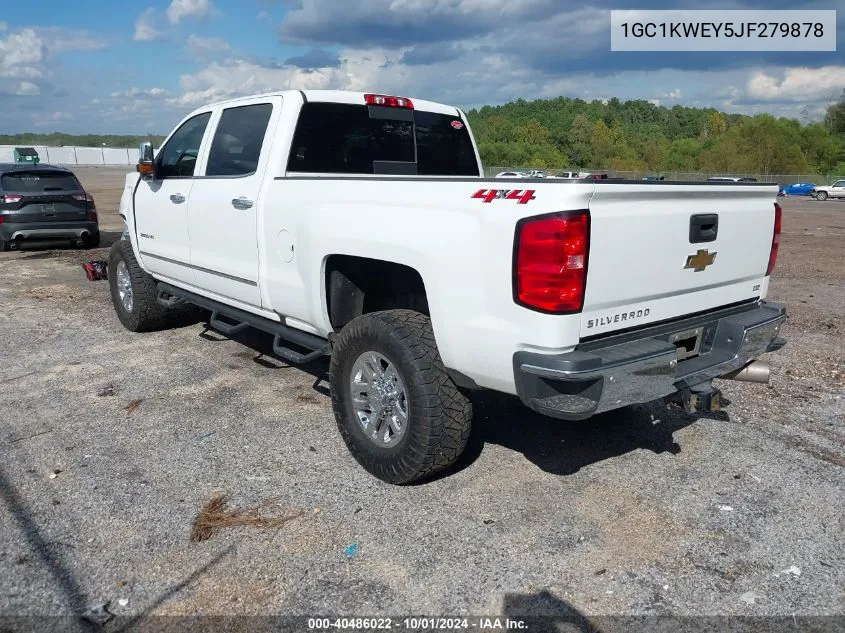 2018 Chevrolet Silverado 2500Hd Ltz VIN: 1GC1KWEY5JF279878 Lot: 40486022