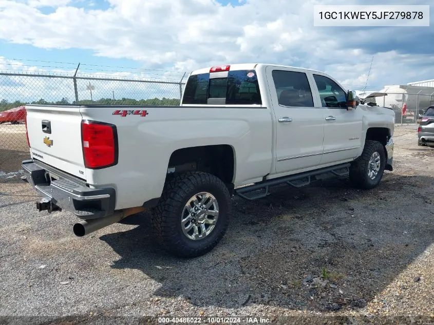 2018 Chevrolet Silverado 2500Hd Ltz VIN: 1GC1KWEY5JF279878 Lot: 40486022