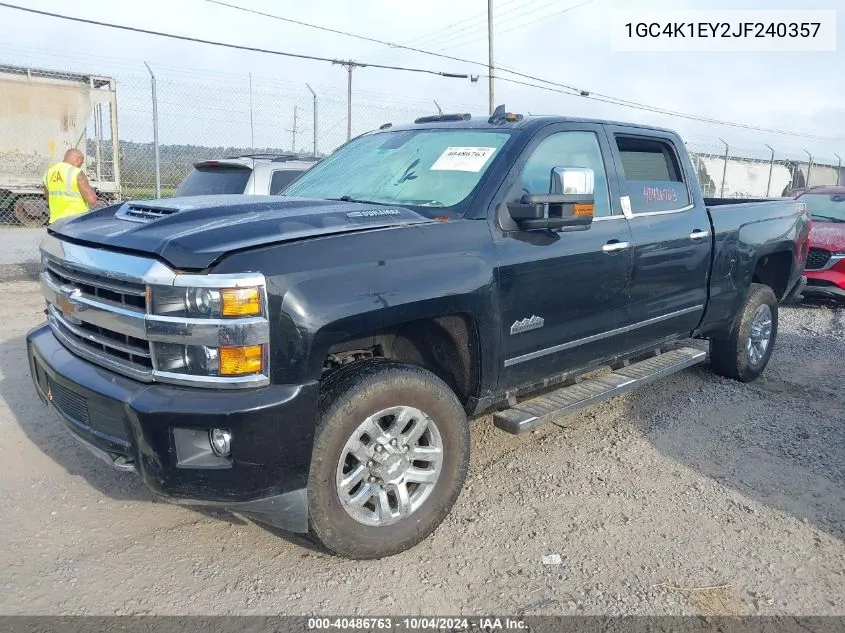 1GC4K1EY2JF240357 2018 Chevrolet Silverado 3500Hd High Country