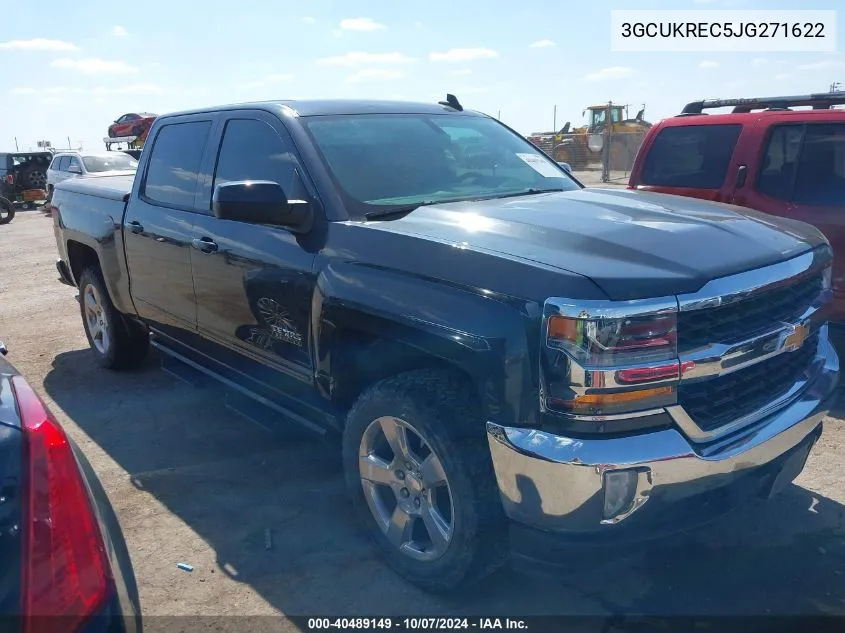 2018 Chevrolet Silverado 1500 1Lt VIN: 3GCUKREC5JG271622 Lot: 40489149