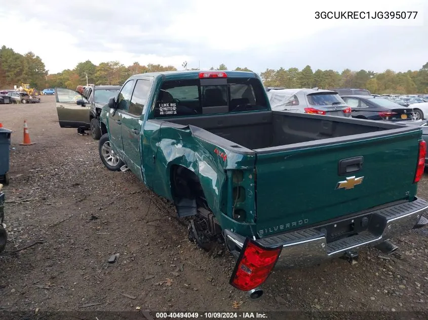 2018 Chevrolet Silverado K1500 Lt VIN: 3GCUKREC1JG395077 Lot: 40494049