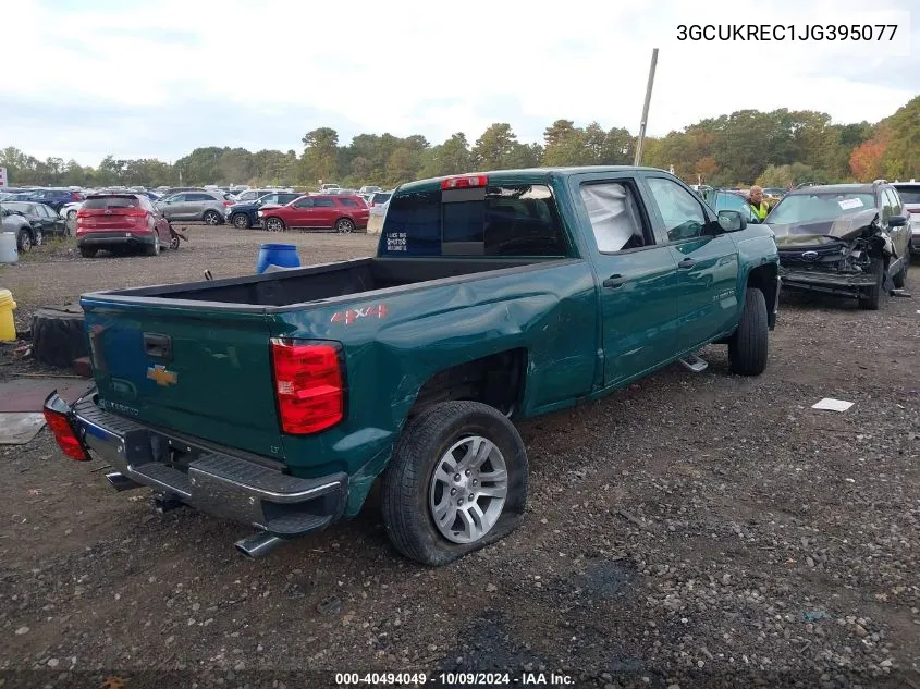 2018 Chevrolet Silverado K1500 Lt VIN: 3GCUKREC1JG395077 Lot: 40494049