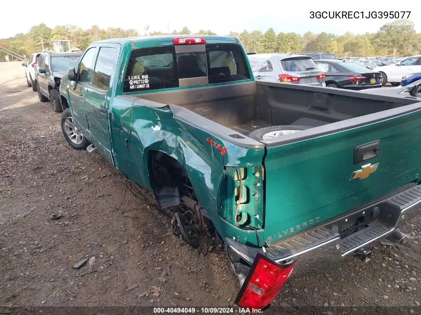 3GCUKREC1JG395077 2018 Chevrolet Silverado K1500 Lt