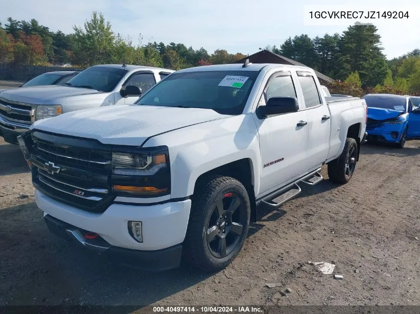 1GCVKREC7JZ149204 2018 Chevrolet Silverado 1500 2Lt