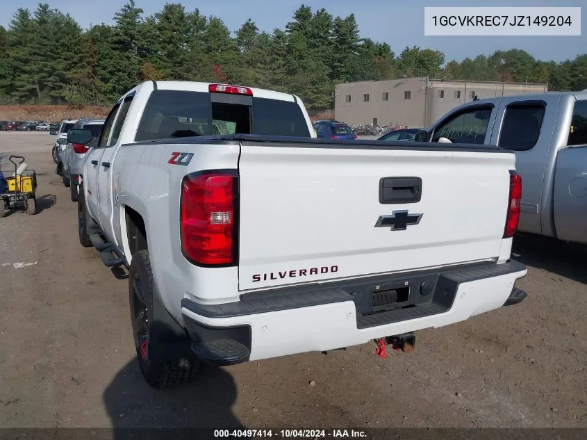 2018 Chevrolet Silverado 1500 2Lt VIN: 1GCVKREC7JZ149204 Lot: 40497414