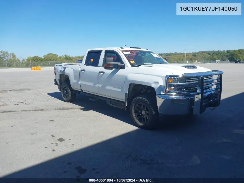 2018 Chevrolet Silverado 2500Hd Wt VIN: 1GC1KUEY7JF140050 Lot: 40501094