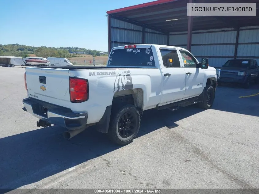 1GC1KUEY7JF140050 2018 Chevrolet Silverado 2500Hd Wt