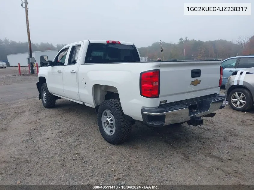 2018 Chevrolet Silverado 2500Hd Wt VIN: 1GC2KUEG4JZ238317 Lot: 40511418