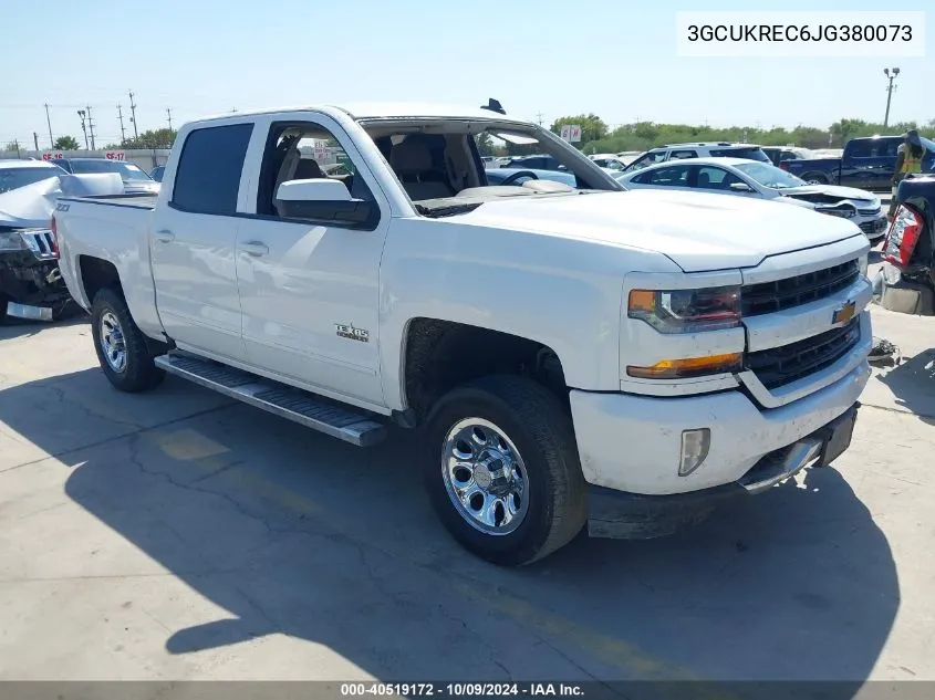 2018 Chevrolet Silverado 1500 2Lt VIN: 3GCUKREC6JG380073 Lot: 40519172