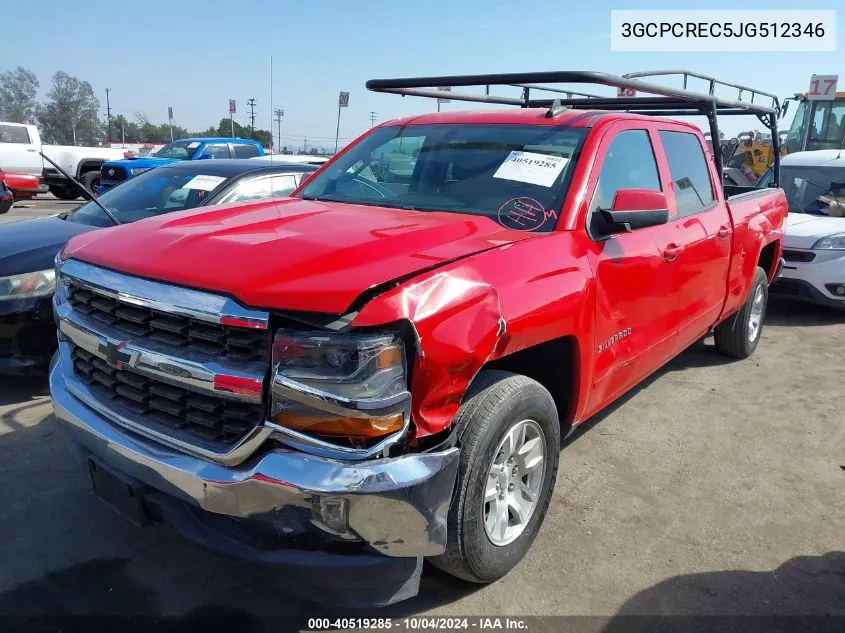 2018 Chevrolet Silverado 1500 1Lt VIN: 3GCPCREC5JG512346 Lot: 40519285