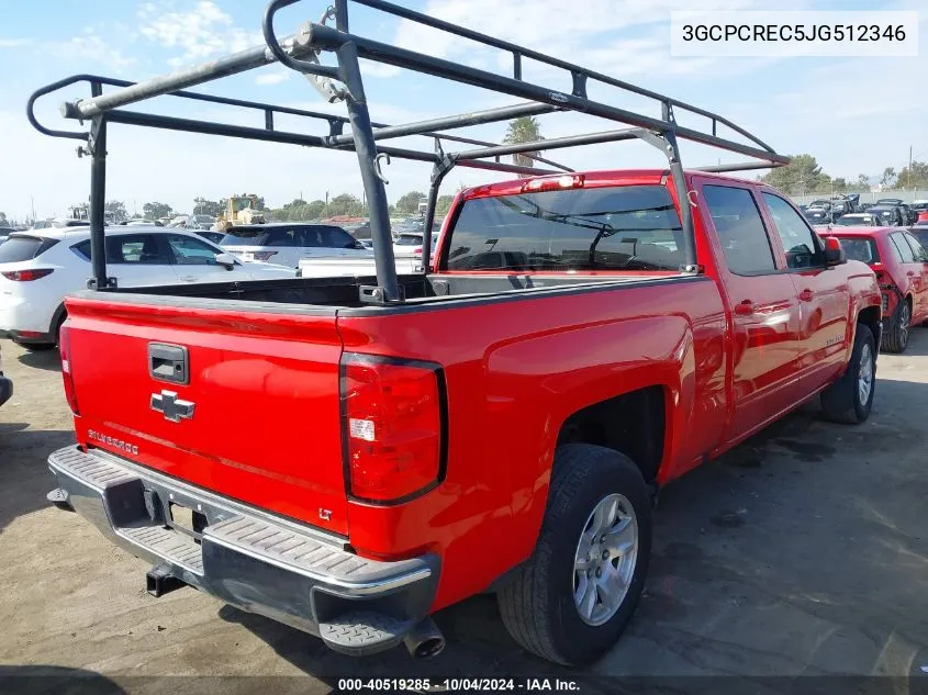 2018 Chevrolet Silverado 1500 1Lt VIN: 3GCPCREC5JG512346 Lot: 40519285