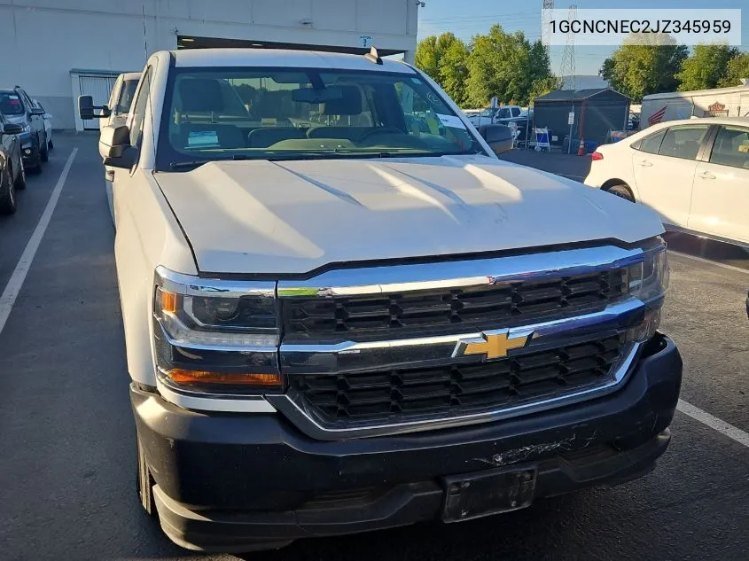 2018 Chevrolet Silverado C1500/C1500 Ls VIN: 1GCNCNEC2JZ345959 Lot: 40524199