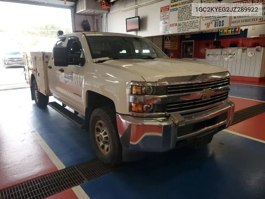 1GC2KYEG2JZ289922 2018 Chevrolet Silverado 3500Hd Wt