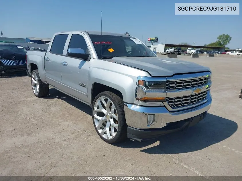 3GCPCREC9JG181710 2018 Chevrolet Silverado 1500 1Lt