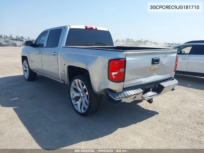 3GCPCREC9JG181710 2018 Chevrolet Silverado 1500 1Lt