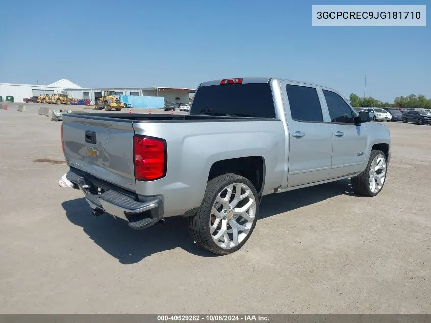 2018 Chevrolet Silverado 1500 1Lt VIN: 3GCPCREC9JG181710 Lot: 40529282