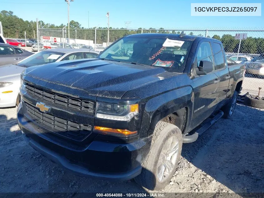 2018 Chevrolet Silverado 1500 Custom VIN: 1GCVKPEC3JZ265097 Lot: 40544088