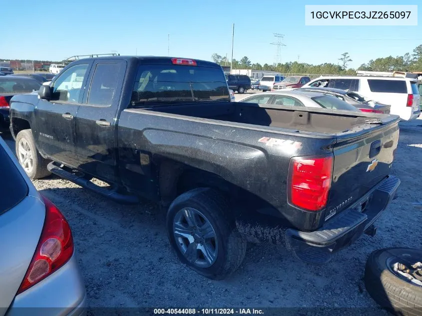 2018 Chevrolet Silverado 1500 Custom VIN: 1GCVKPEC3JZ265097 Lot: 40544088