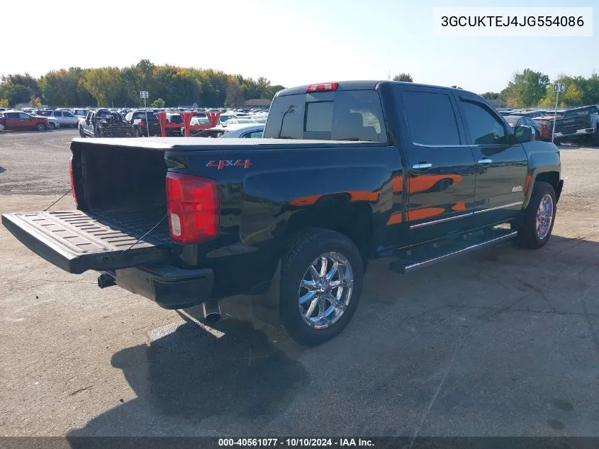 3GCUKTEJ4JG554086 2018 Chevrolet Silverado 1500 High Country