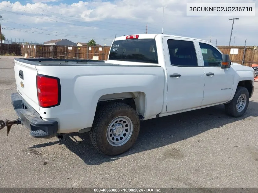 2018 Chevrolet Silverado 1500 Wt VIN: 3GCUKNEC2JG236710 Lot: 40563805